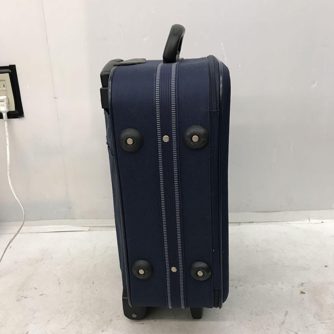 WIZARD キャリーバッグ 2輪 スーツケース ビジネスバッグ 旅行用バッグ 中型 宿泊 出張 バッグ ネイビー 横持ち _9