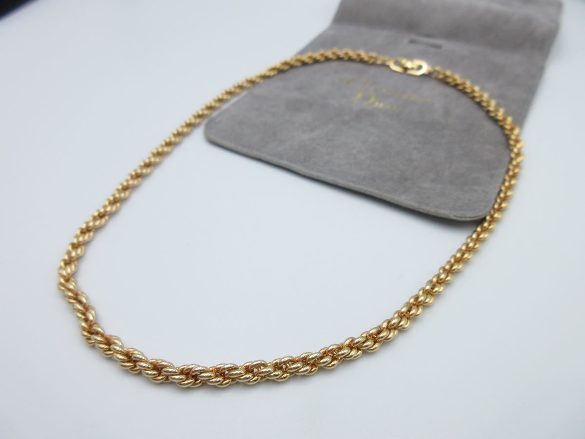 Dior Christian ネックレス スネーク Diorロゴ バッグ 【美品 