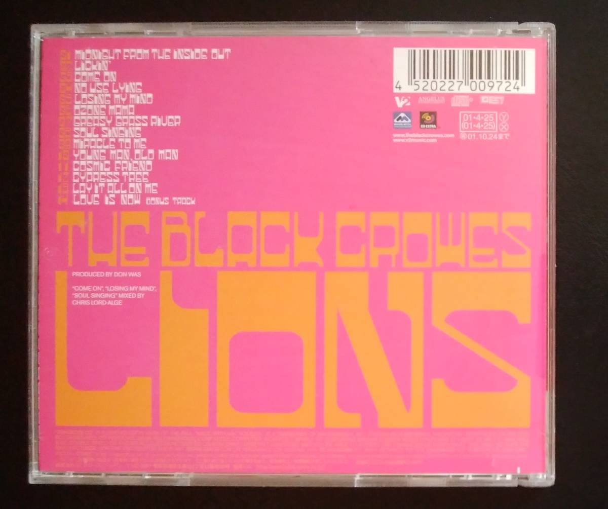 ブラック クロウズ Lions 帯付 ボーナストラック収録 国内盤 The Black Crowes ライオン クリス リッチ ロビンソン Black Crowes The 売買されたオークション情報 Yahooの商品情報をアーカイブ公開 オークファン Aucfan Com