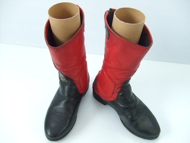 26.0cm 当時物 中古 クシタニ 本革 ライダー ブーツ KUSHITANI 昭和