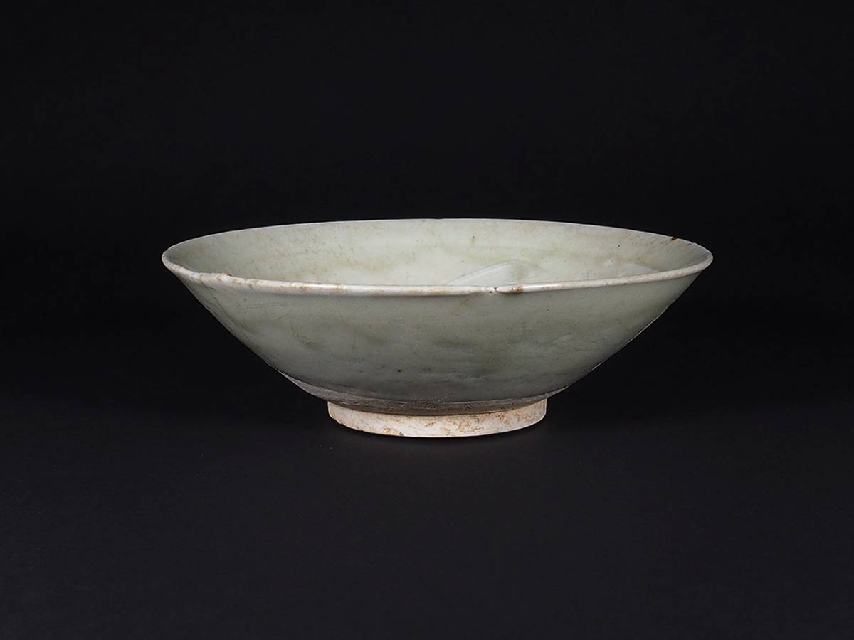 茶道具 茶道具 唐物 青白釉 印刻紋 茶碗 / 中国・古玩・茶碗・景徳鎮・南宋