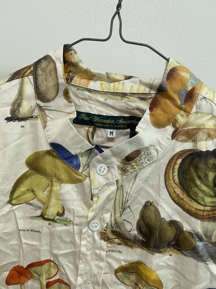新品未使用未試着 PAUL HARNDEN Mens COLLARLESS SHIRT #M ポール 