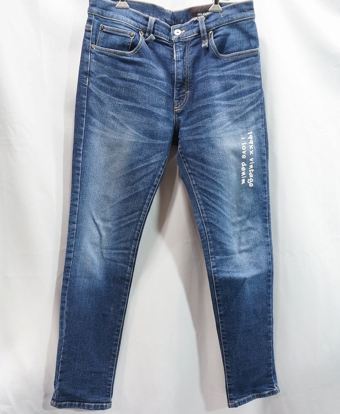 Five elements】ダメージ加工ストレッチデニムパンツ48AKM(W32 