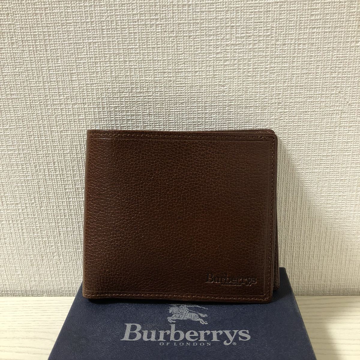 本物保証，安い 大幅 BURBERRY バーバリー 二つ折り 財布 ブラウン 茶 ノバチェック レザー(男性用財布)｜売買されたオークション情報、yahooの商品情報をアーカイブ公開 - オークファン 服飾小物