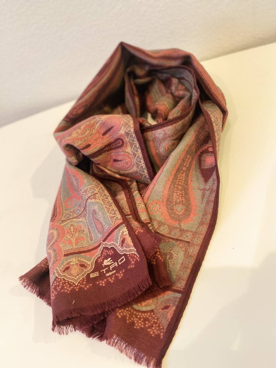 ストール ETRO ペイズリー柄 エトロ マフラー - ETRO(エトロ) ウール