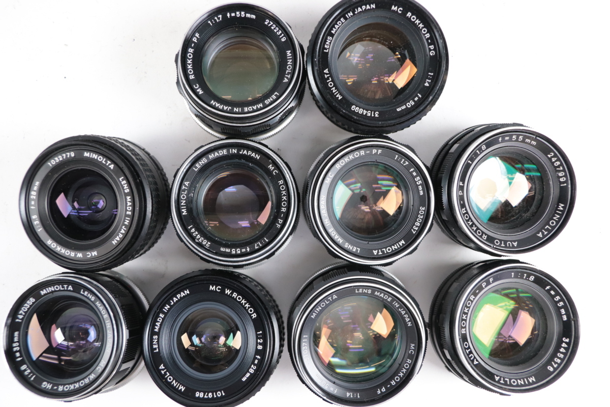 大人気，SALE】 【48点】MINOLTA ミノルタ 単焦点 レンズ まとめ売り