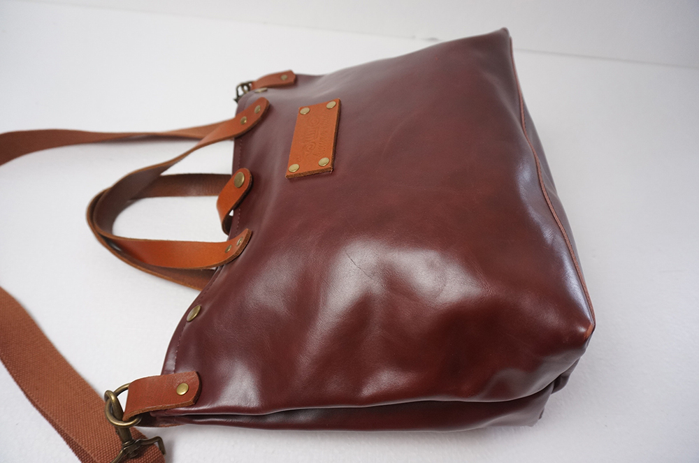 ほぼ美品 日本製 木村工房 KIMURA STUDIO 牛ヌメ革 「栃木レザー