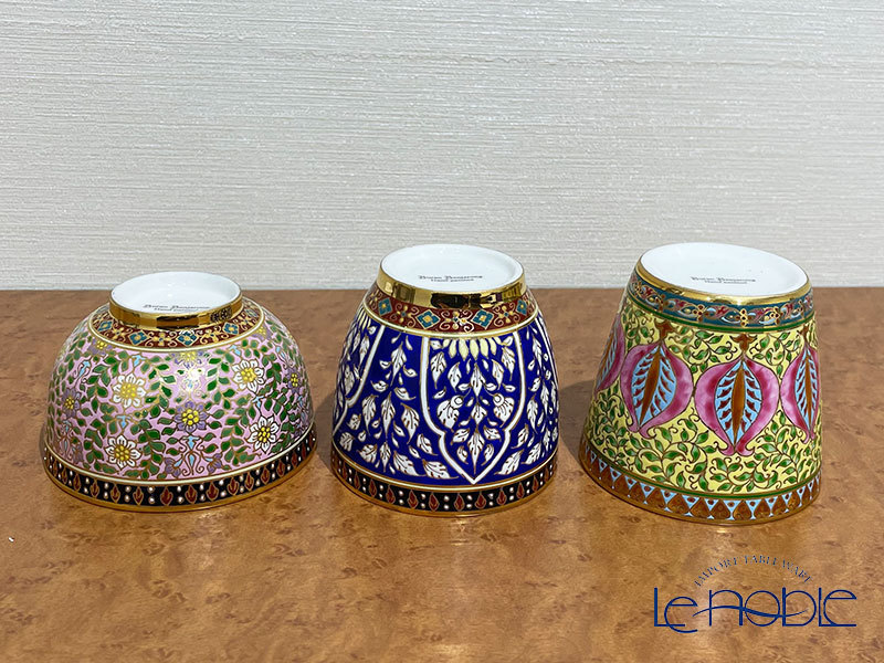 【ブランベンジャロン】フリーカップ ３客セット タイ王室 金彩 湯呑 ベンジャロン焼【ブランド洋食器専門店 ル・ノーブル】_7