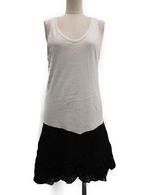 1円 トーガ プルラ Toga Pulla ワンピース ノースリーブ ひざ丈 フリル バイカラー M ブラック ホワイト 黒 白 Og45 Ca26 レディース Mサイズ 売買されたオークション情報 Yahooの商品情報をアーカイブ公開 オークファン Aucfan Com