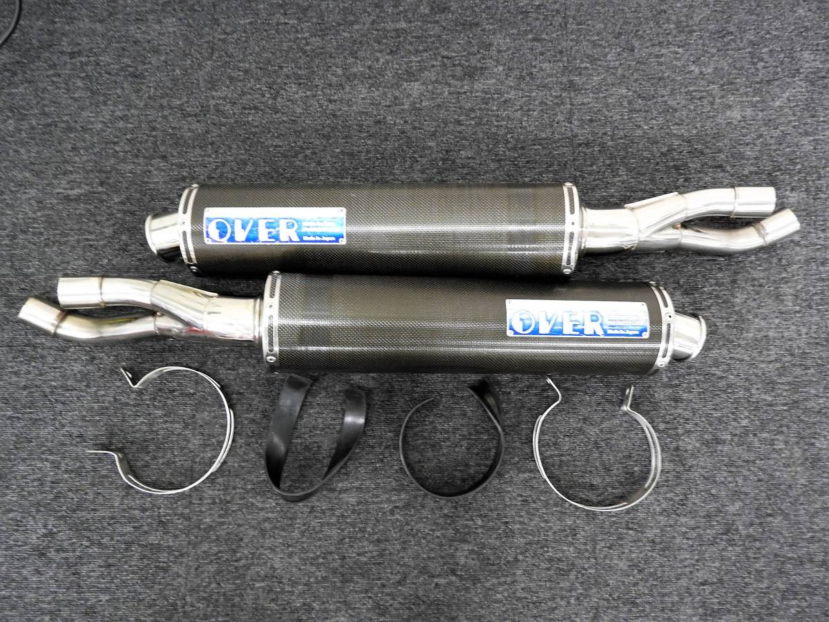 □V-MAX 1200 OVER スリップオンマフラー カーボン巻き!!VMAX オーバー