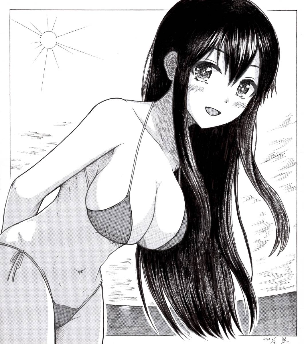 大色紙 同人手描きイラスト 赤城 艦これ 艦隊これくしょん モノクロ 原画 手描きイラスト 売買されたオークション情報 Yahooの商品情報をアーカイブ公開 オークファン Aucfan Com