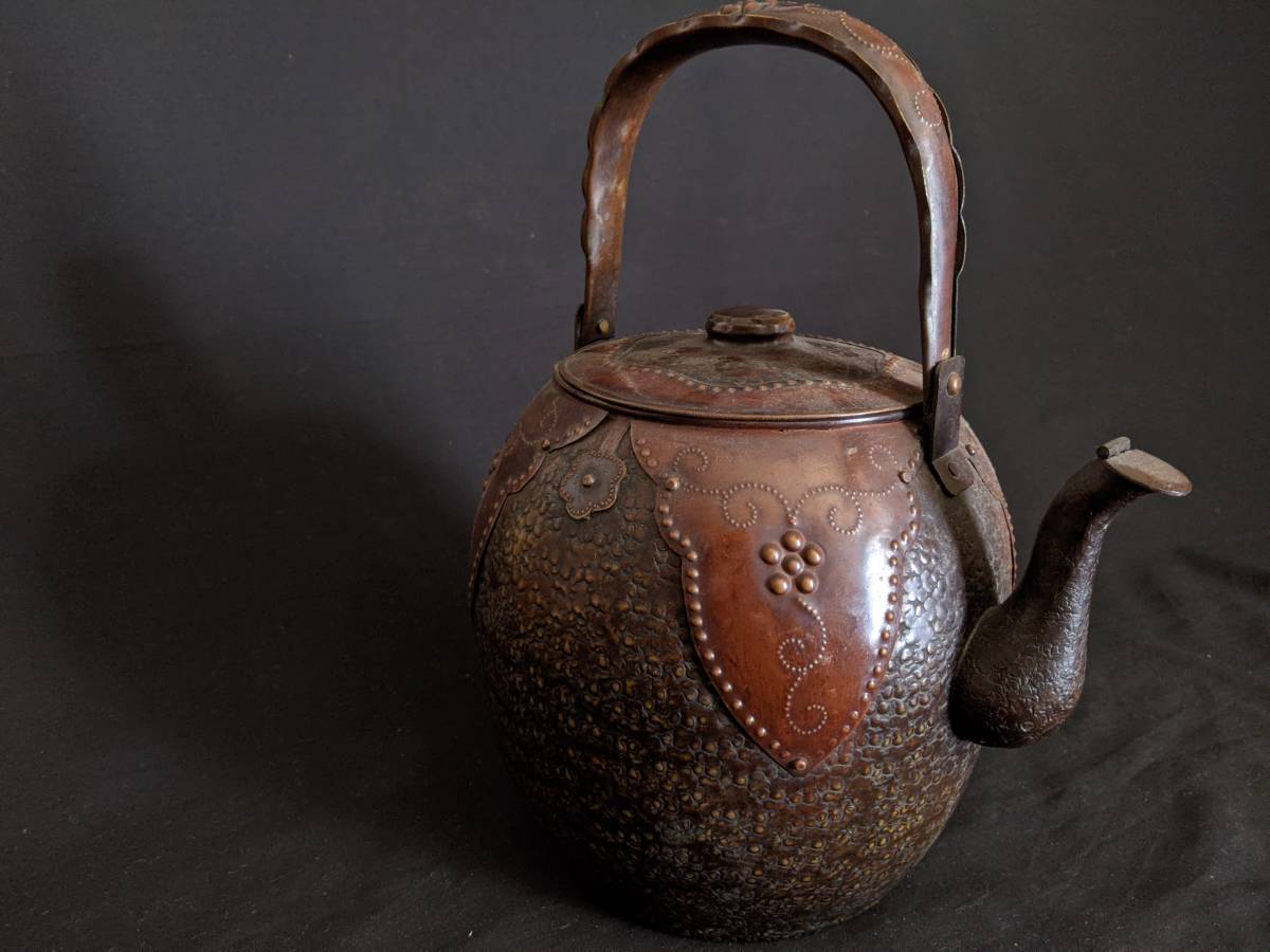 水注 湯沸 茶道具 煎茶道具 やかん 銅瓶 薬缶 鎚起銅器 玉川堂