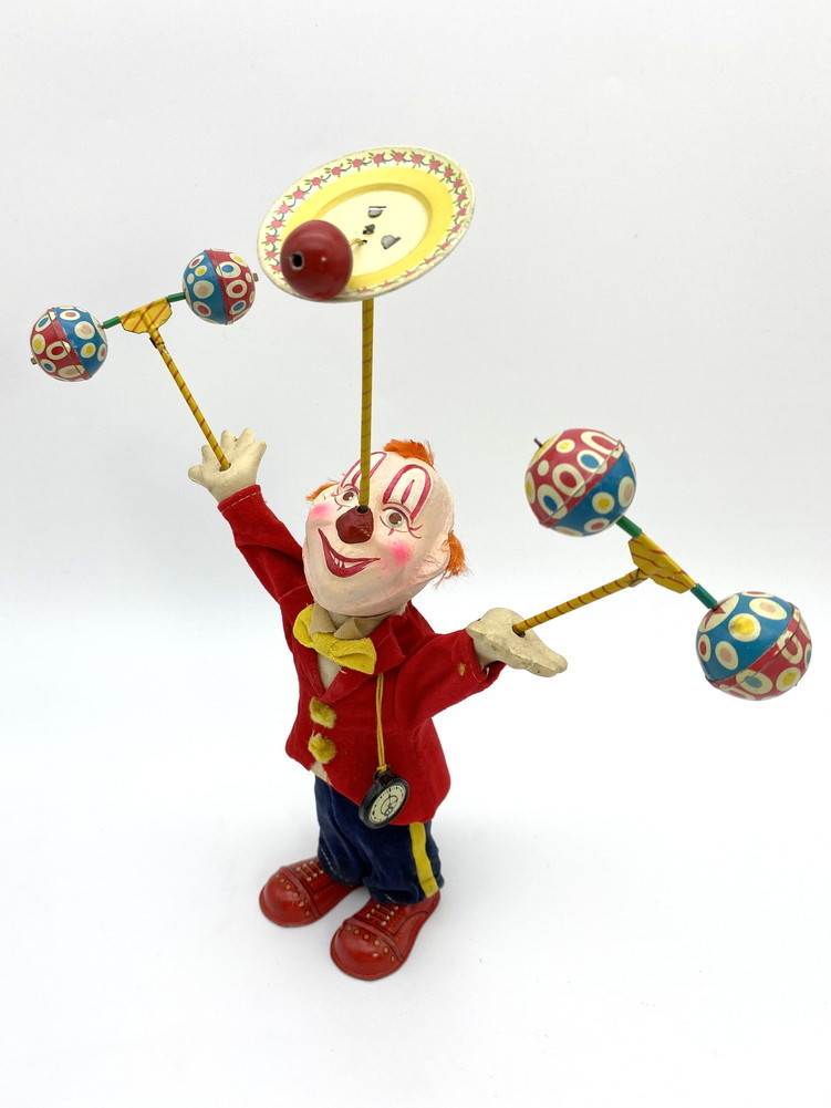 映画 Toys 登場 北原照久氏著書掲載の名品 1950年代 アルプス商事 日本製 皿回しピエロ ブリキ おもちゃ 高28cm 完動品 ブリキ 売買されたオークション情報 Yahooの商品情報をアーカイブ公開 オークファン Aucfan Com