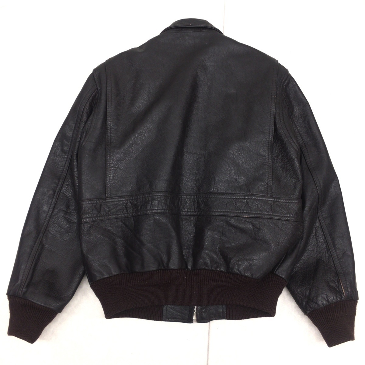 Bahron G-1風 レザー ボア フライトジャケット LL Horn Works 本革 G-1フライトジャケット メンズ ホーンワークス 3471