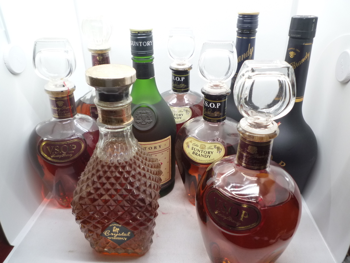 【古酒　未開栓】【1000円スタート】国産ブランデー９本　/suntory v.s.o.p 他　　/M284