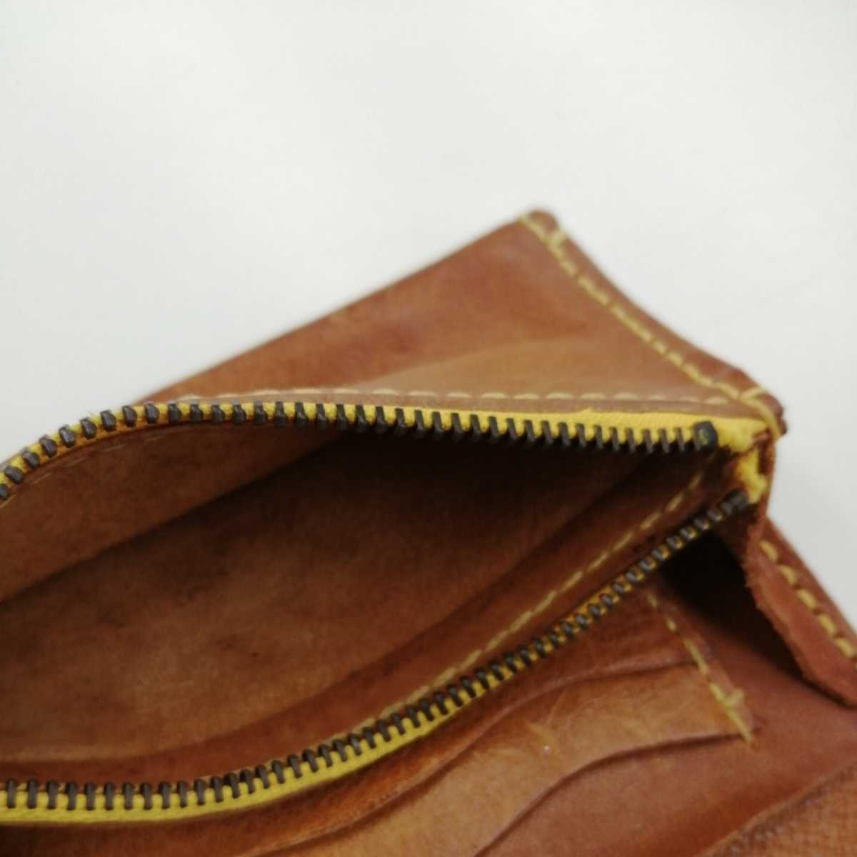 HENRY BEGUELIN 財布 ブラウン エンリーベグリン 二つ折り財布 小銭