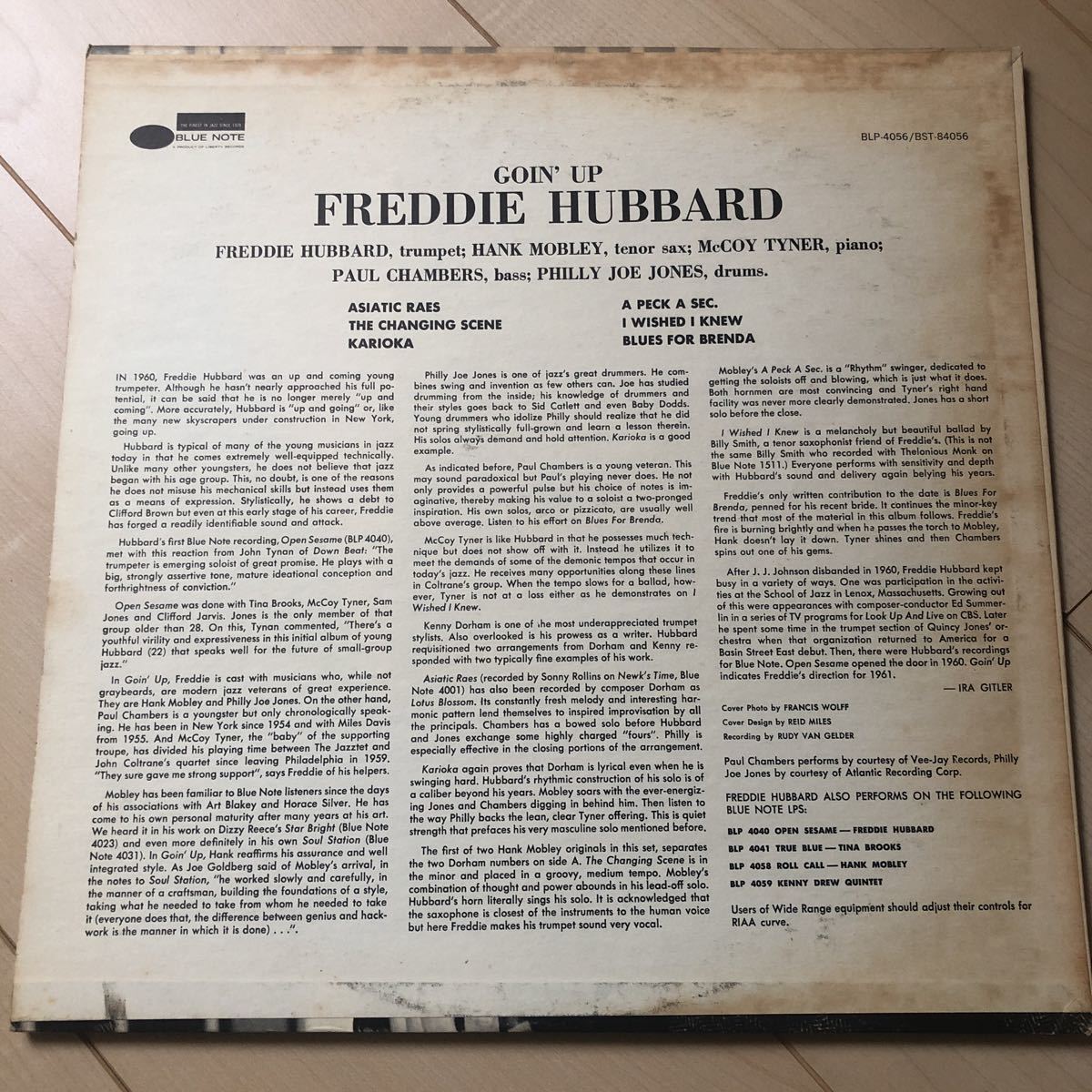 Up Freddie - Goin' Hubbard | Note – Hubbard: Music Blue .com