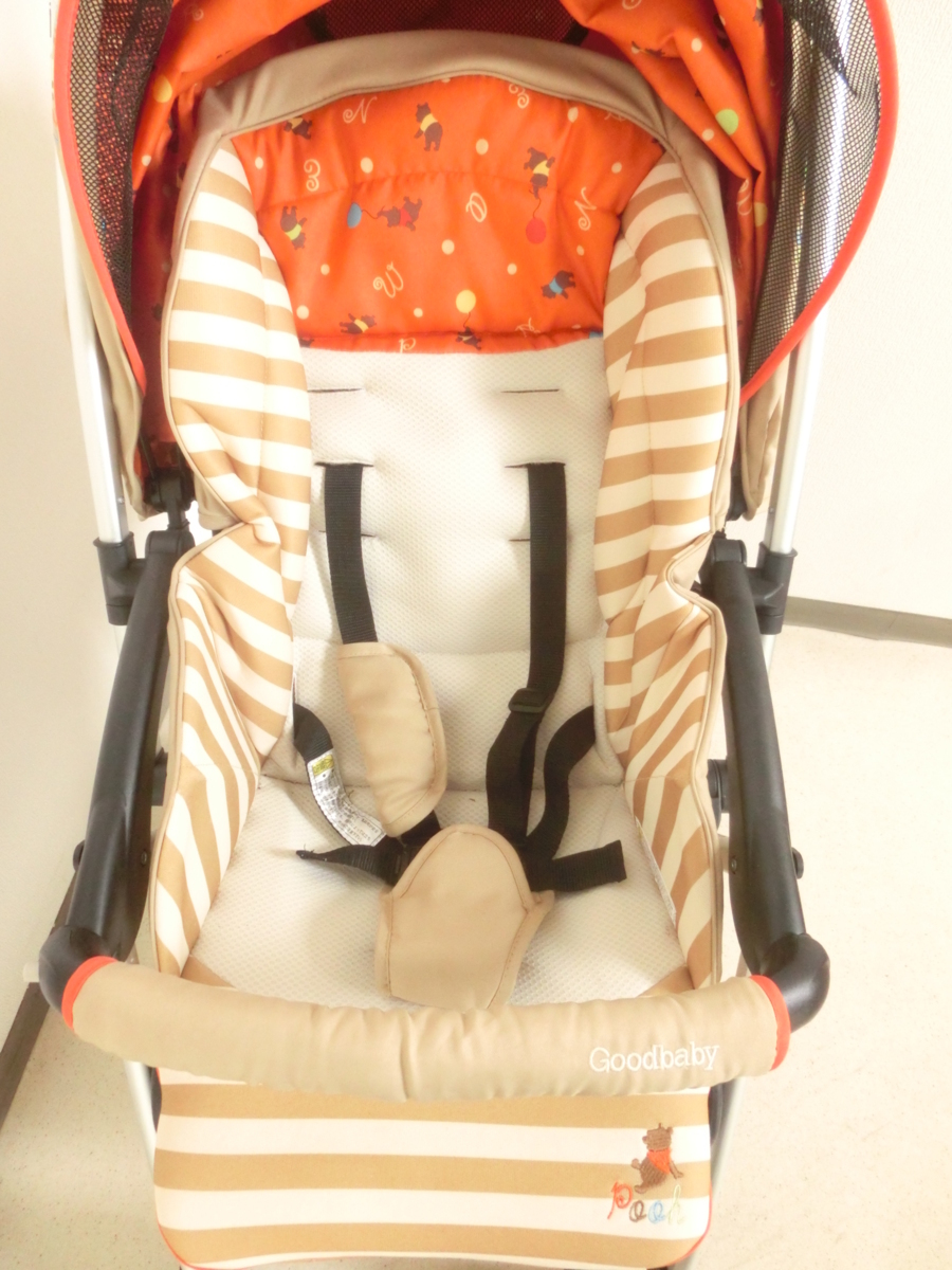 ○西松屋 GOODBABY ディズニー くまのプーさん ベビーカー A型 ハイ