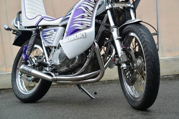GS400E ナカノ クロス メガホン マフラー ステン / GS400E 鉄管
