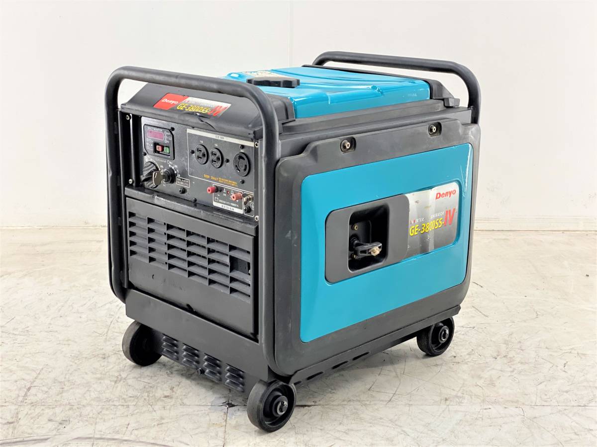防音型□DENYO□ GE-3800SS-IV□3，8kVA インバーター□発電機 【公式