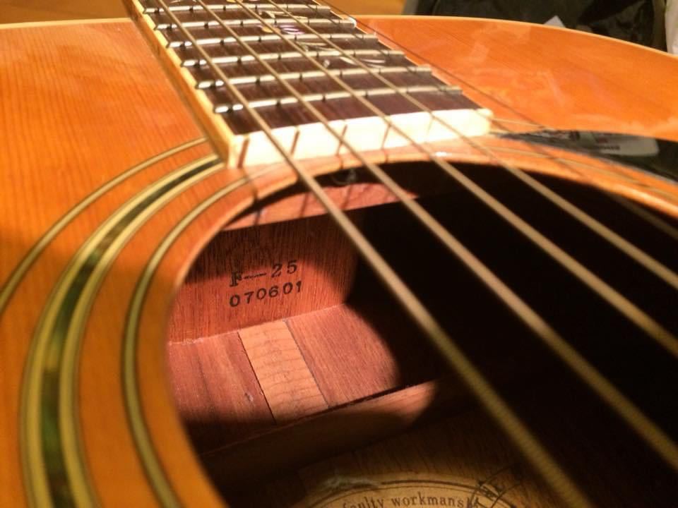 モーリス Morris 日本製 寺田楽器 F-25 アコースティックギター ハード 