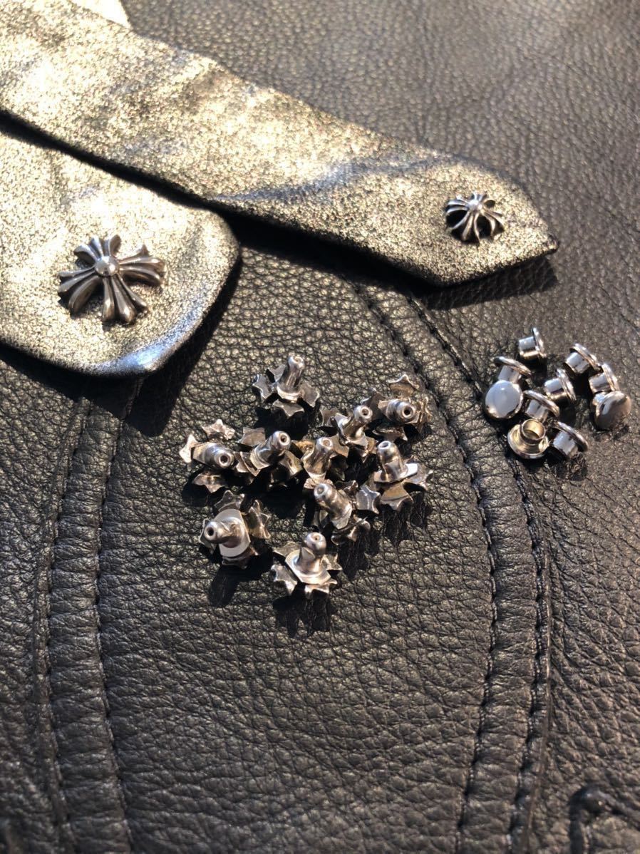 クロムハーツ Chrome Hearts シルバー CH プラス スタッド クロス  