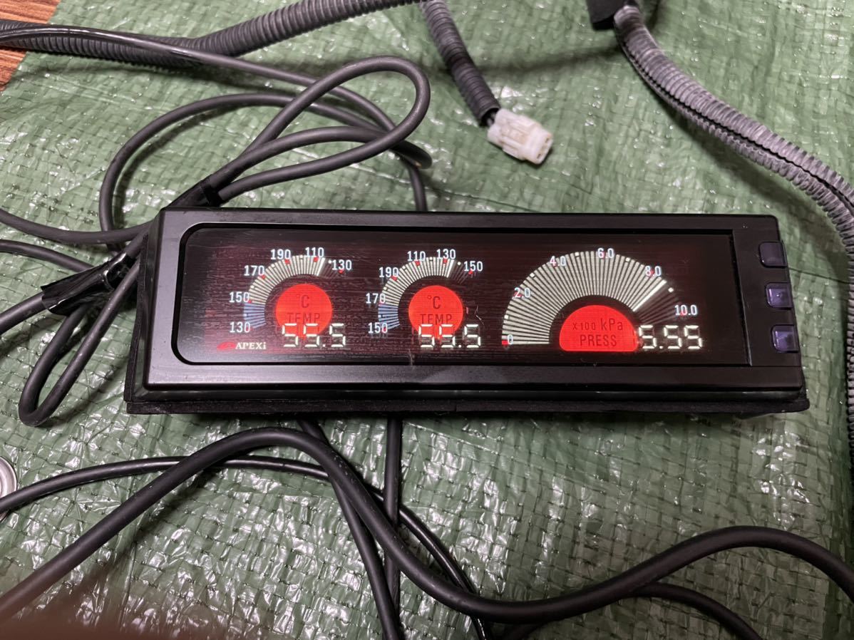 Apexi 弱々し DIN3メーター 新品 追加メーター ドリ車などに
