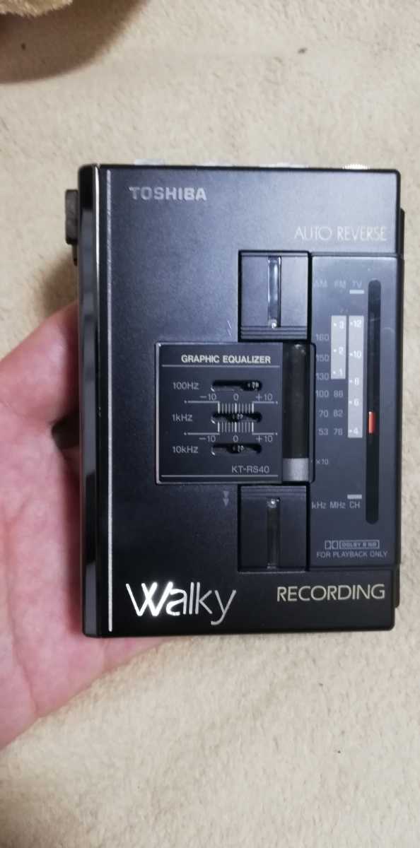 TOSHIBA Walky KT-RS40 ステレオラジオカセットレコーダー Walky - TOSHIBA KT-RS40 東芝 メルカリ walky ステレオラジオカセット