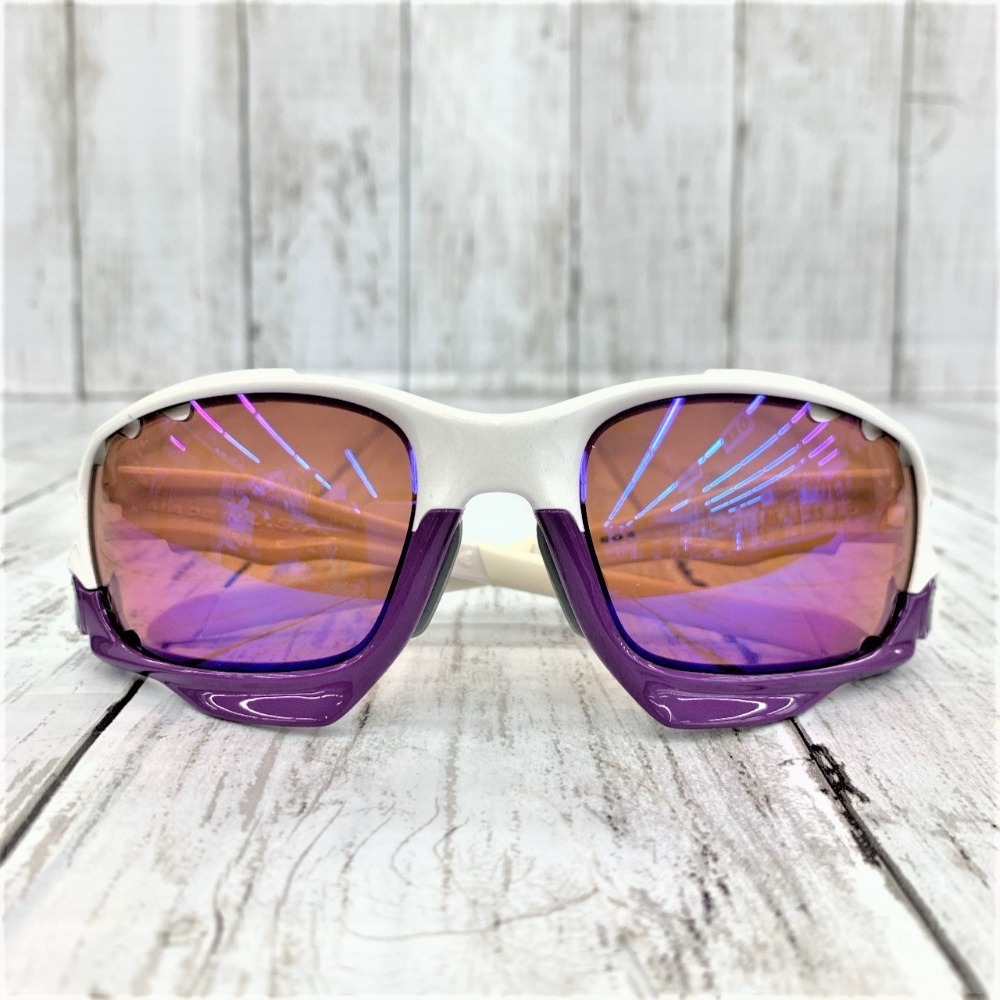 Oakley 紫色 スポーツサングラス ケース付き Oakley 紫色レンズ