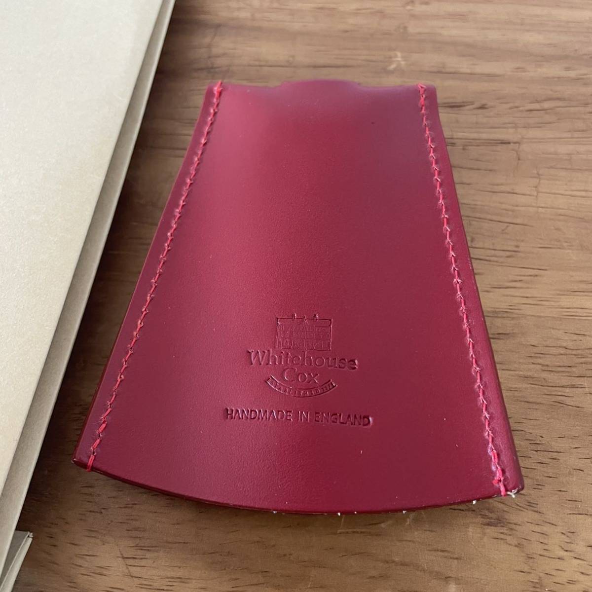 新品 非売品 Whitehouse Cox ホワイトハウス コックス 赤 特製 レザー 