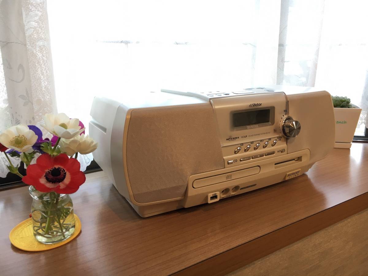 Victor Clavia ビクター CD-MDポータブルシステム JVC CD-MD : VICTOR