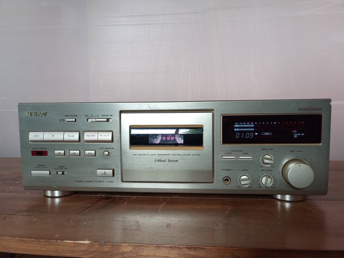 整備済 TEAC V-1050 カセットデッキ 動作品 カセットデッキ 一般