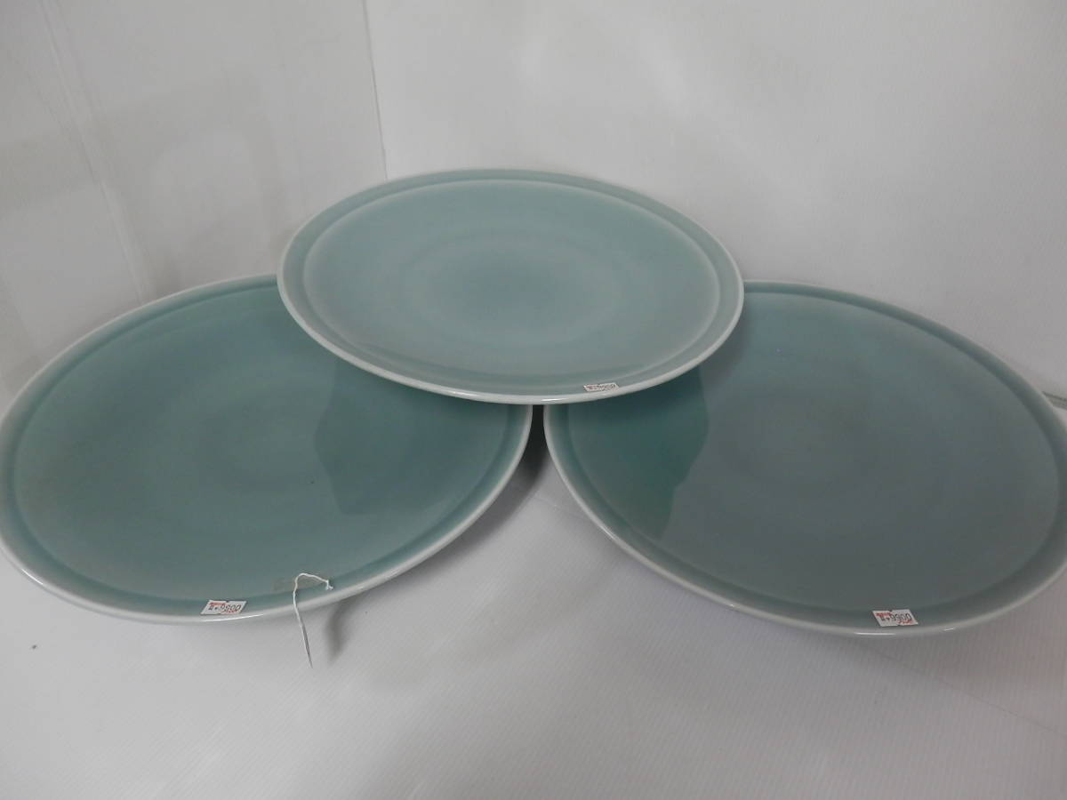 銘々皿 源右衛門 館林源右衛門 染付 館林 皿 共箱 5客 四海波 プレート