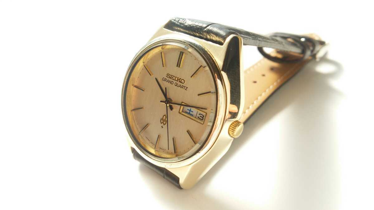 セイコーグランドクォーツ、SEIKO、CAPGOLD、稼働良品。_1