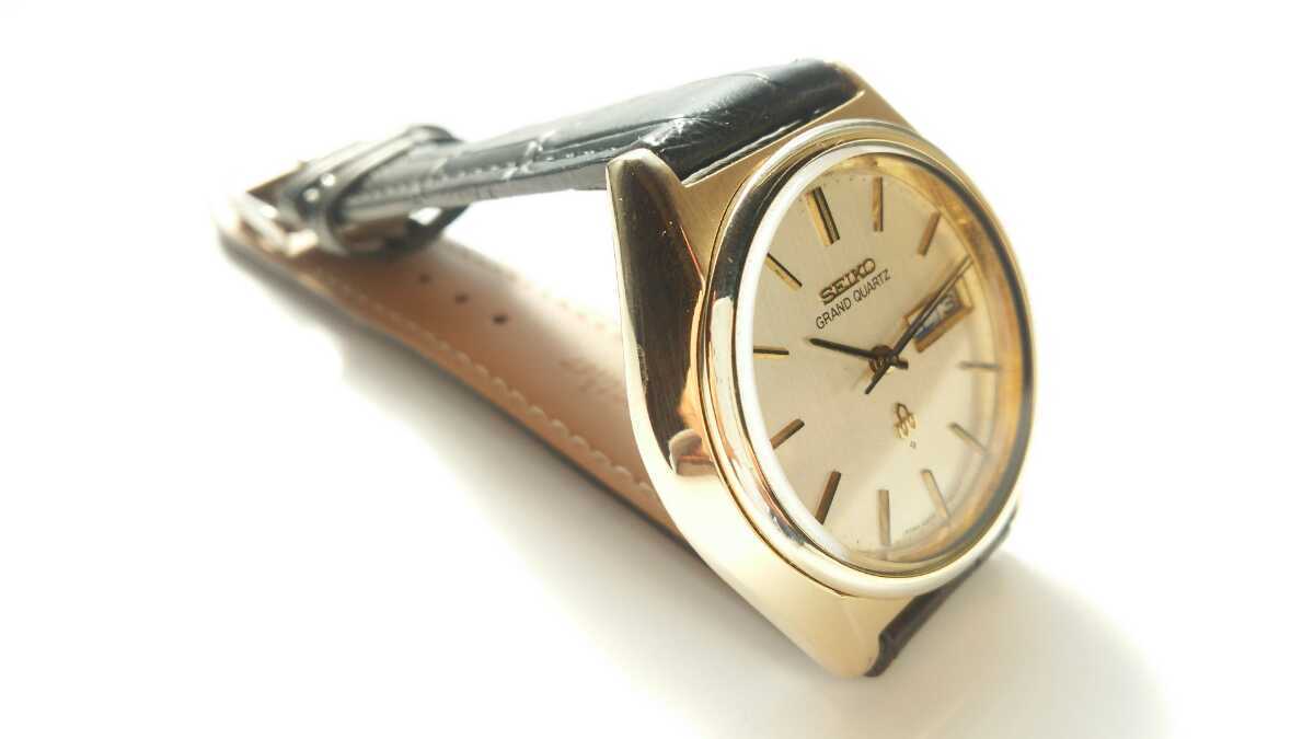 セイコーグランドクォーツ、SEIKO、CAPGOLD、稼働良品。_2