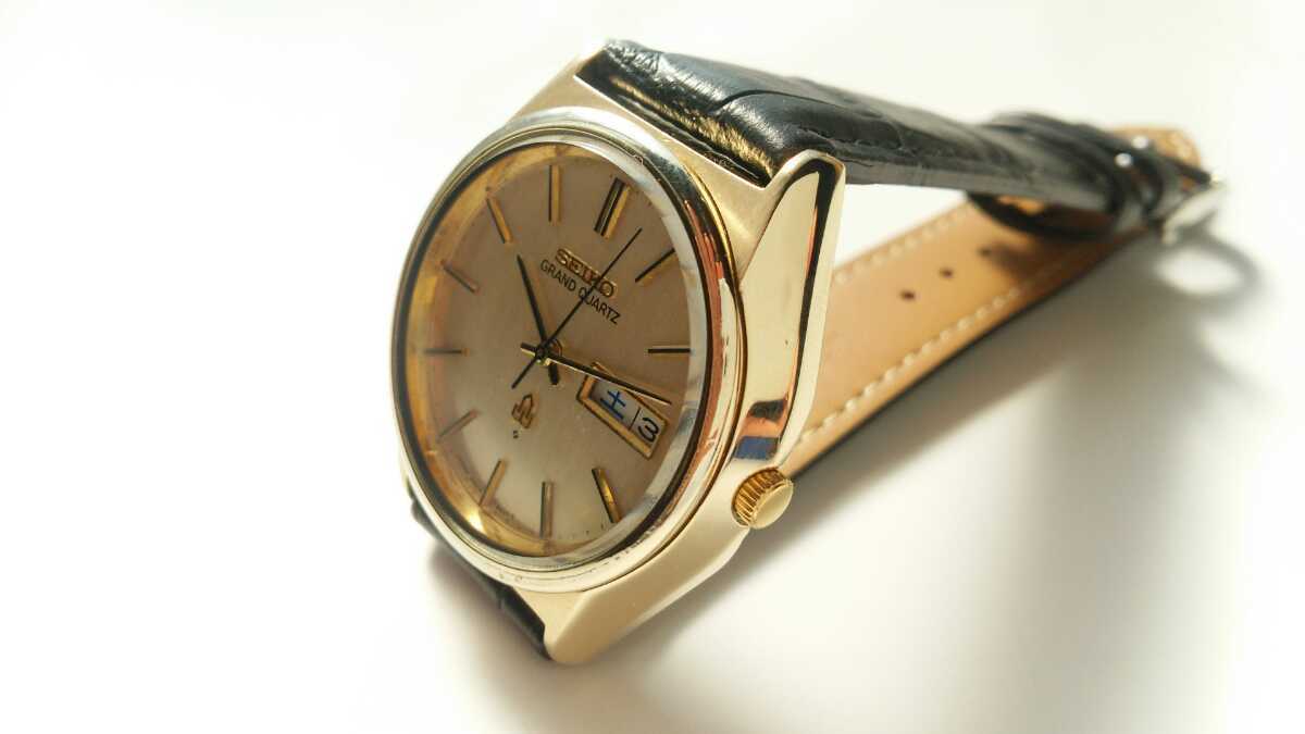 セイコーグランドクォーツ、SEIKO、CAPGOLD、稼働良品。_3