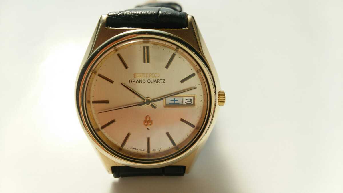 セイコーグランドクォーツ、SEIKO、CAPGOLD、稼働良品。_4