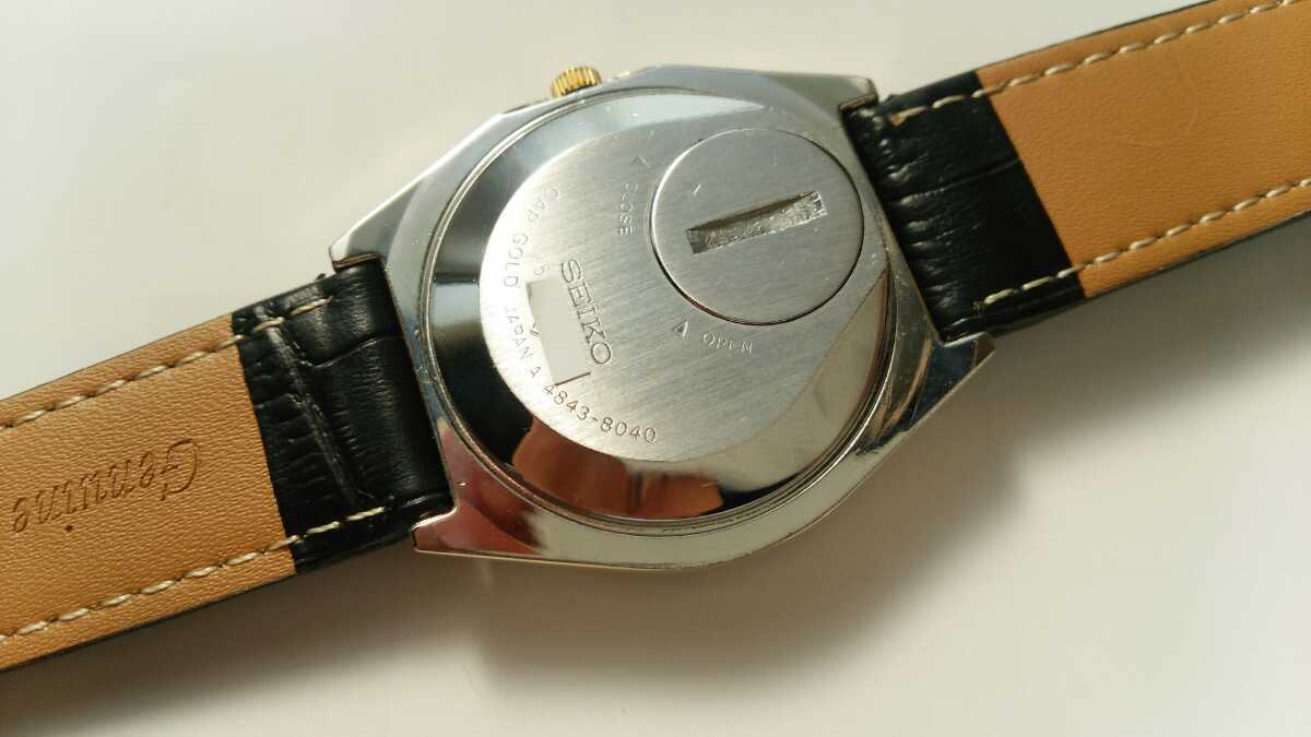 セイコーグランドクォーツ、SEIKO、CAPGOLD、稼働良品。_5
