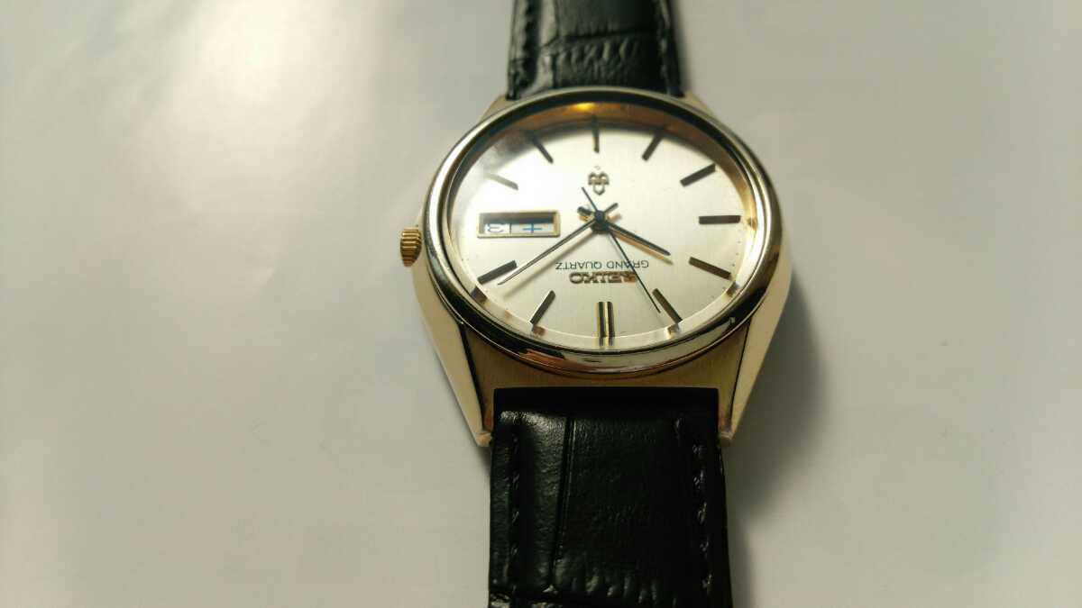 セイコーグランドクォーツ、SEIKO、CAPGOLD、稼働良品。_6