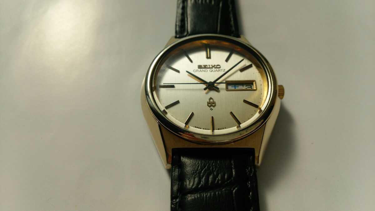 セイコーグランドクォーツ、SEIKO、CAPGOLD、稼働良品。_7