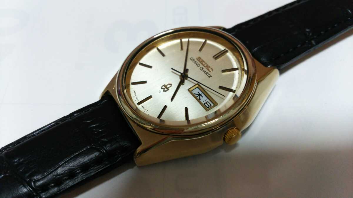 セイコーグランドクォーツ、SEIKO、CAPGOLD、稼働良品。_9