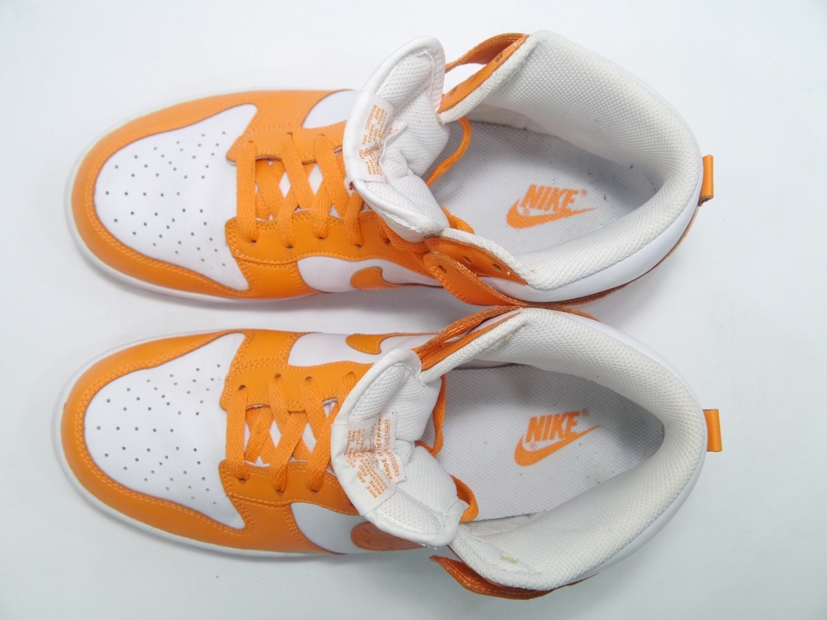 16.ナイキNIKEダンク ハイ27.5cmホワイト/オレンジ317982-113/2011年
