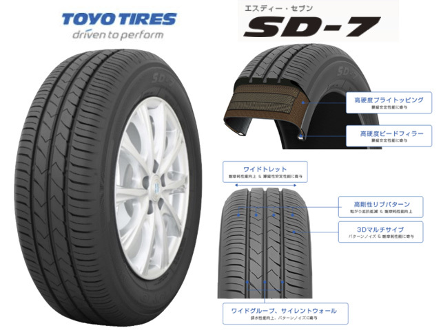 ◆20年製 TOYO トーヨー SD-7 205/55R16 91V 送料税込2本¥14,600~ 1