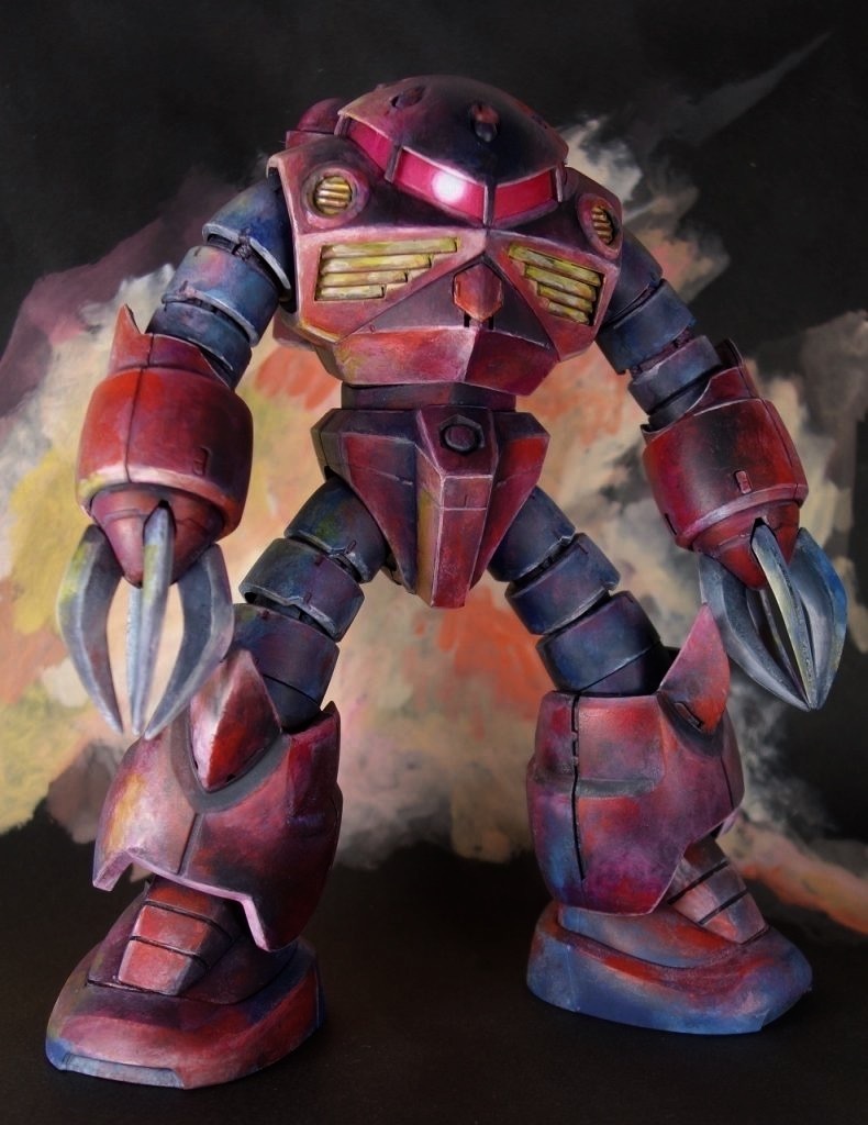 シャア専用ズゴック ｍｇ１ １００ イラスト風 筆塗り仕上げ ガンプラ 完成品 ガンダム 完成品 売買されたオークション情報 Yahooの商品情報をアーカイブ公開 オークファン Aucfan Com