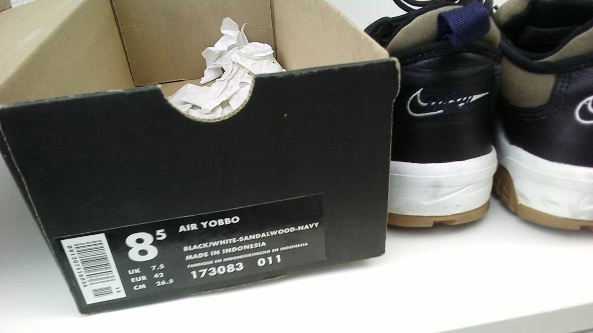 NIKE AIR Yahoo!オークション - YOBBO 売切り ナイキ 0 011 レア 超レア 1996年製 27.5cm 未使用 x Grey&frasl;Engima