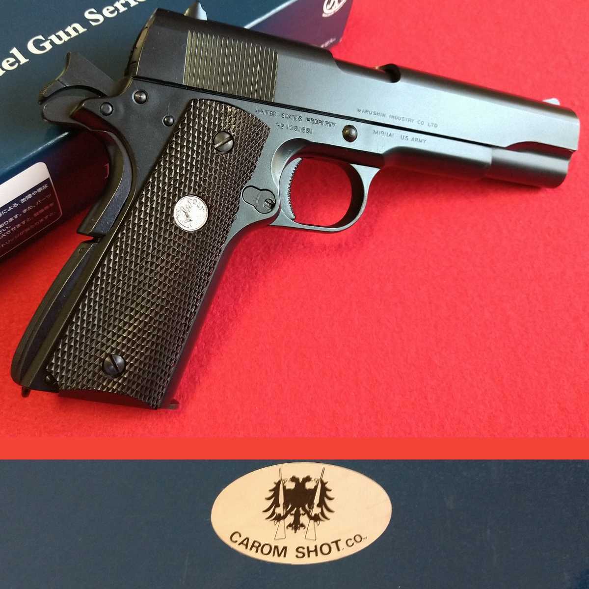 マルシン モデルガン 完成品 未発火 キャロムショットモデル COLT コルトガバメント ABS プラスチック製