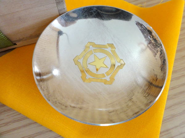 新品silver純銀杯27g 箱付き □銀杯 純銀製 シルバー 直径6.0cm 酒器 27g 金属工芸 木箱付き 札幌市