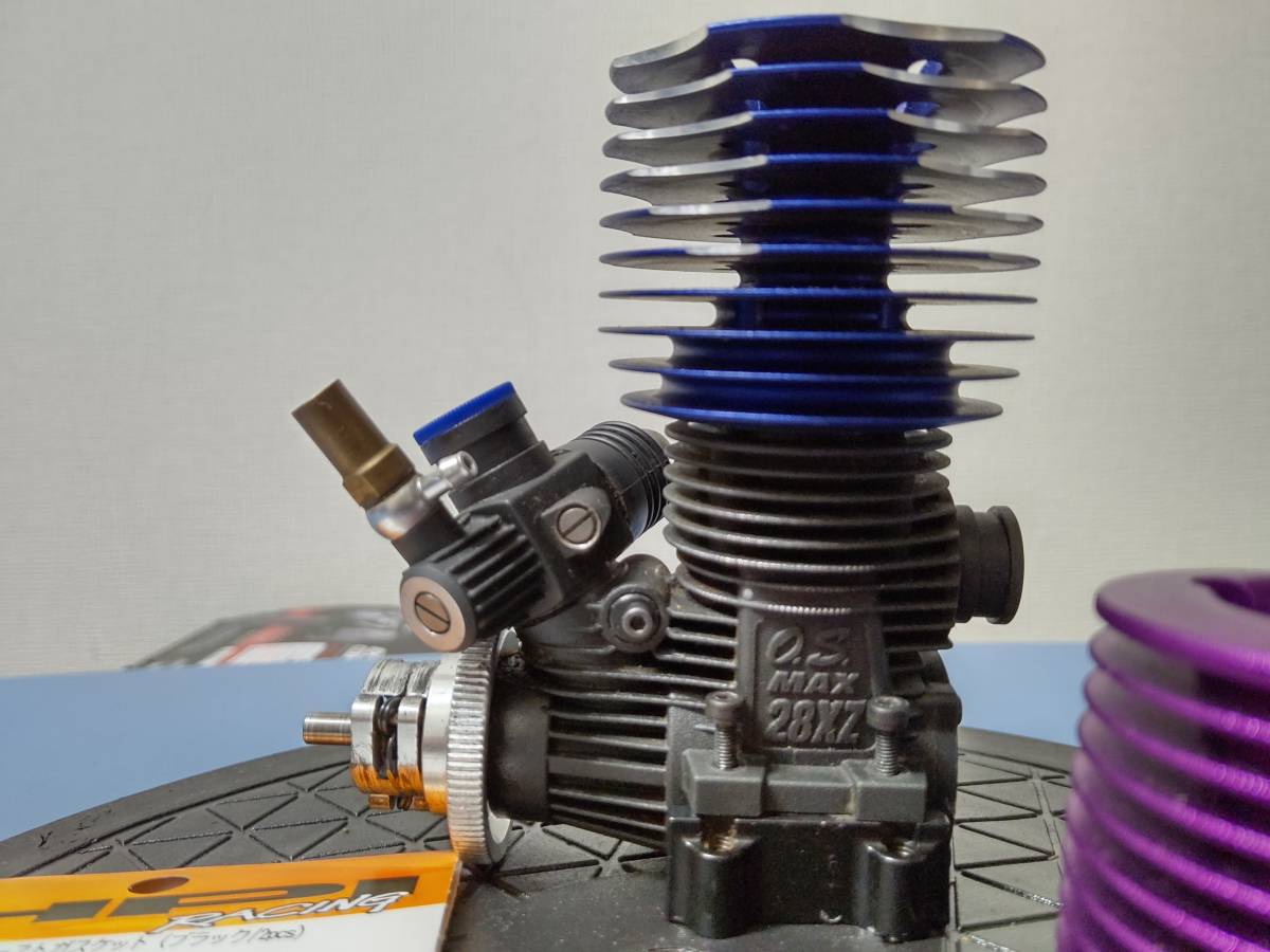 最強！トラギーレーシングエンジン　OS28XZ　小川精機　着せ替えヒートシンクおまけ　検）サベージ インファーノ ナイトレージ TNR MBX_1