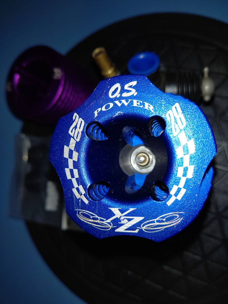 最強！トラギーレーシングエンジン　OS28XZ　小川精機　着せ替えヒートシンクおまけ　検）サベージ インファーノ ナイトレージ TNR MBX_7