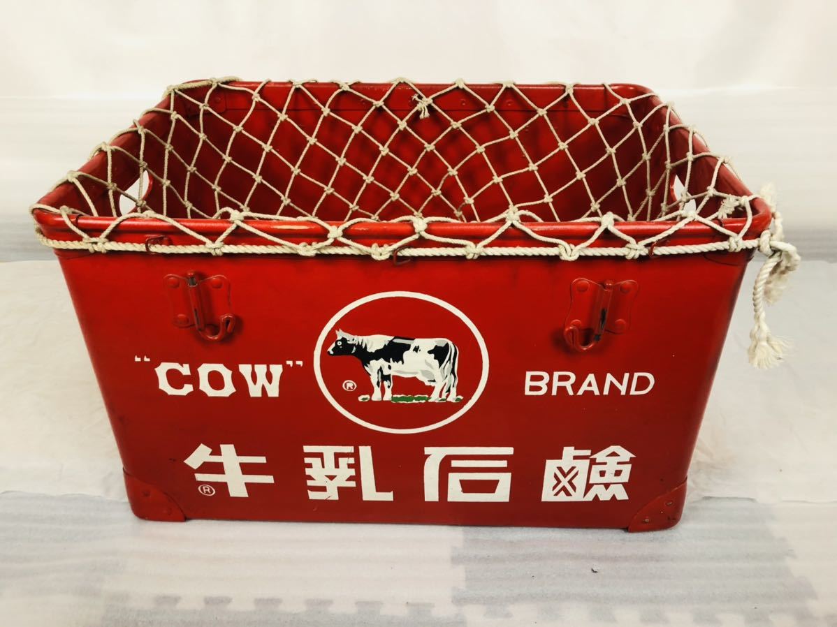 COW BRAND 牛乳ブランド 牛乳石鹸 リンス シャンプー 赤 ボテ箱 昭和